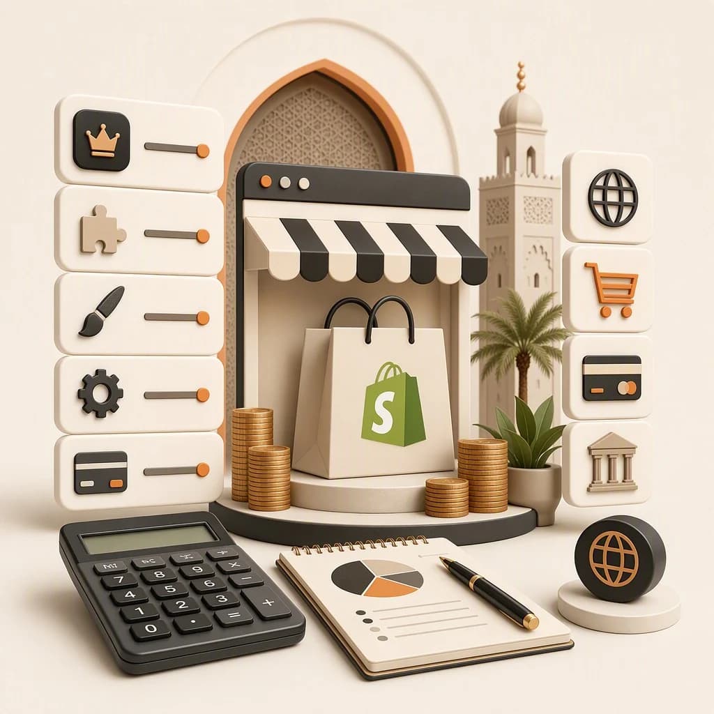 Prix Shopify au Maroc : abonnement, apps et coûts d'une boutique