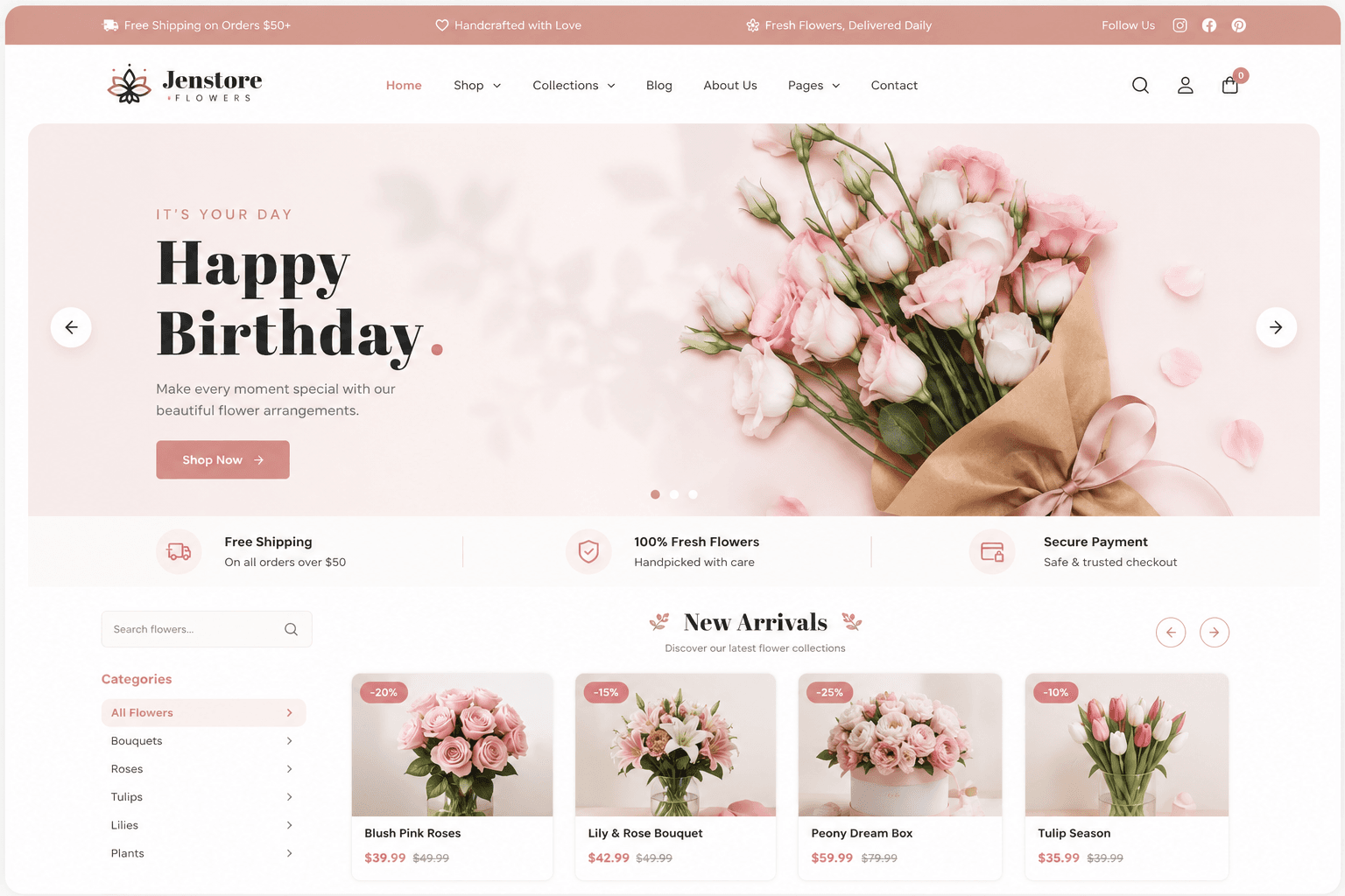 Aperçu du thème Shopify Jenstore