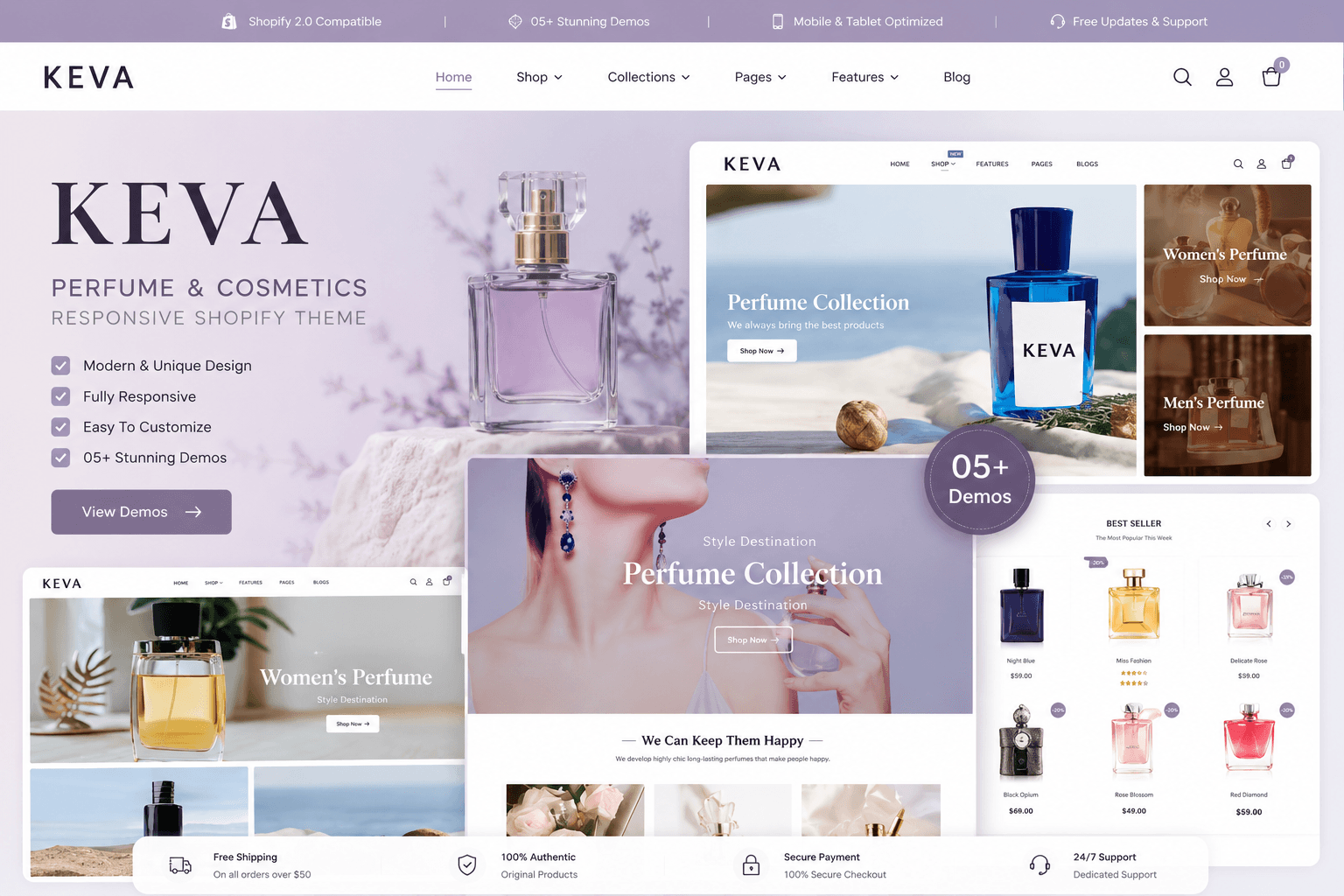 Aperçu du thème Shopify Keva