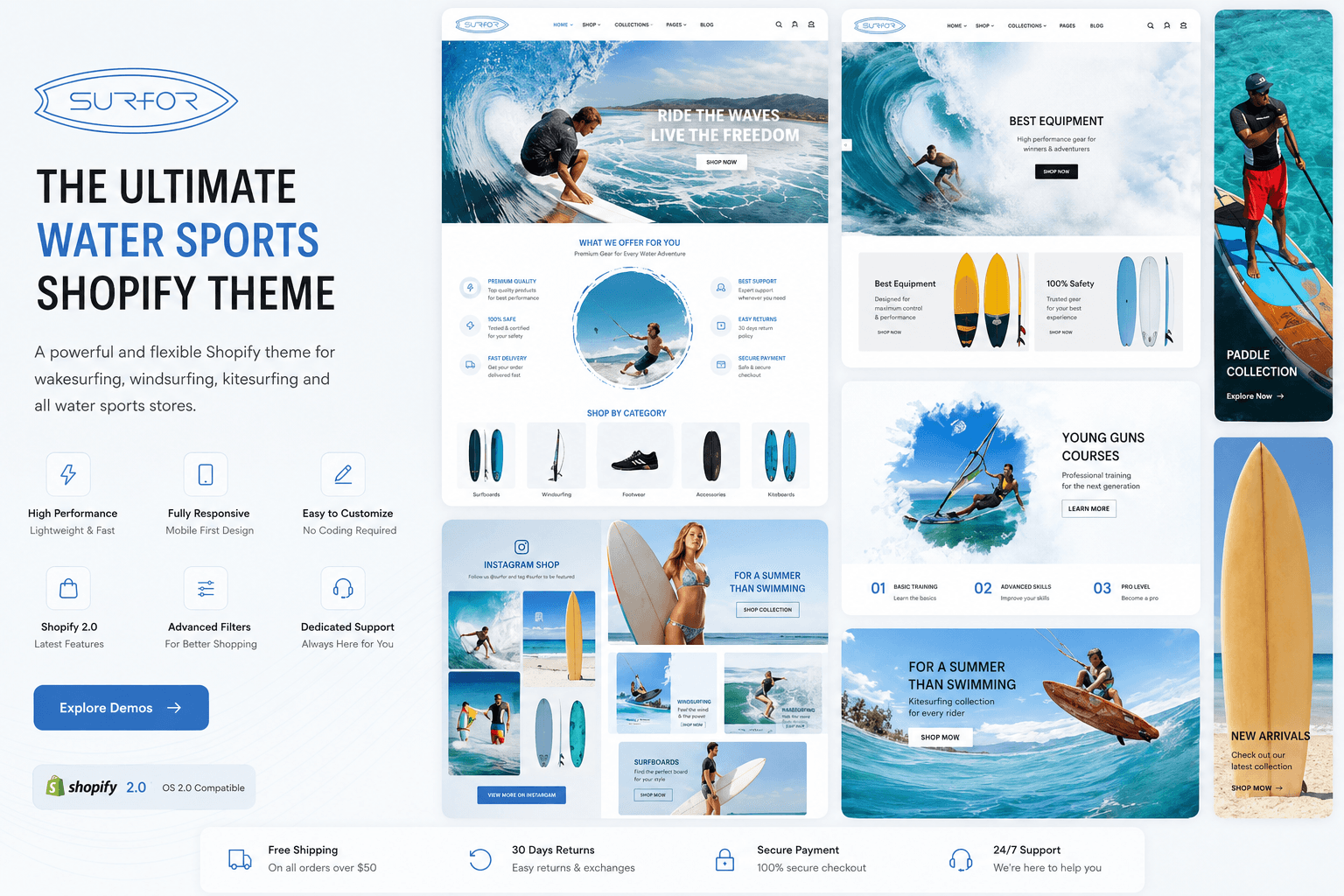 Aperçu du thème Shopify Surfor
